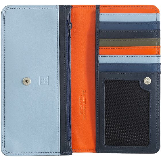 DuDu Canarie Porte-monnaie Protection RFID Cuir véritable 17.5 cm