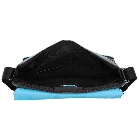 Piquadro Blue Square Messenger en cuir 37 cm Compartiment pour ordinateur portable