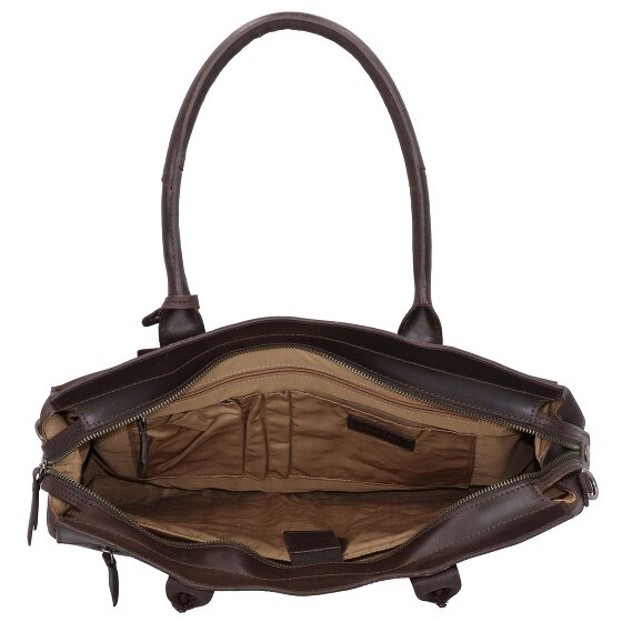 Burkely Vintage Doris Sac à bandoulière en cuir 39 cm Compartiment pour ordinateur portable
