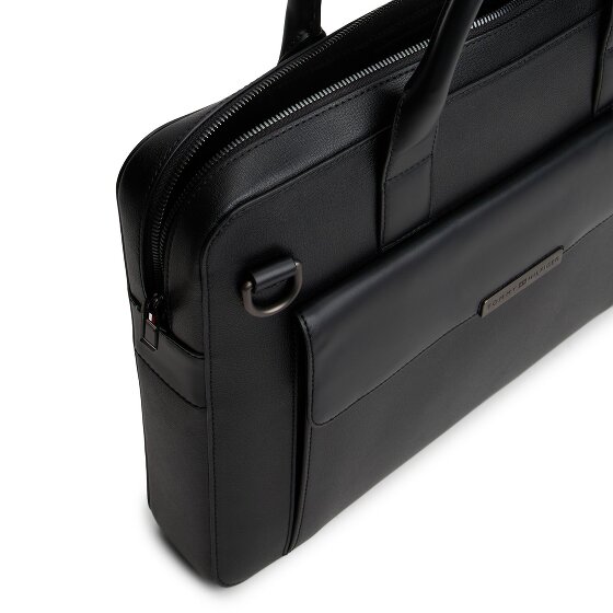 Tommy Hilfiger TH Business Leather Sacoche ordinateur Cuir véritable 39.5 cm