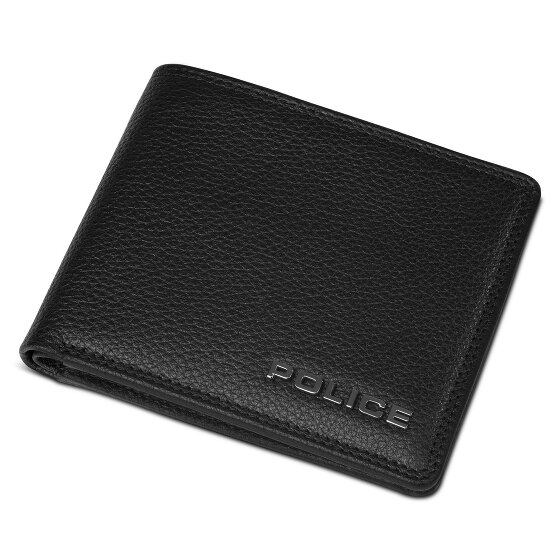 Police Porte-monnaie Protection RFID Cuir véritable 11.5 cm