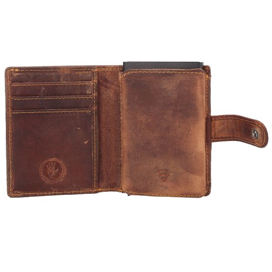 Greenburry Vintage Porte-monnaie Protection RFID Cuir véritable 10 cm