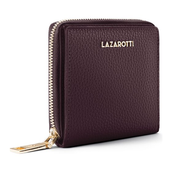 Lazarotti Bologna Leather Medium Porte-monnaie Zip-Around en cuir 10 cm