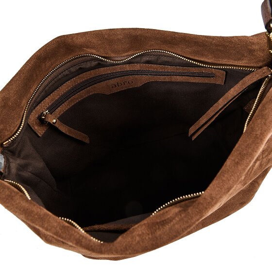 abro Ebony Sac à bandoulière Cuir véritable 39 cm