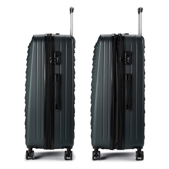 Benzi 5493 4 roulettes Set de valises 3 pièces avec soufflet d'extension