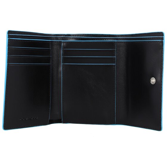Piquadro Blue Square Porte-monnaie en cuir RFID 12 cm