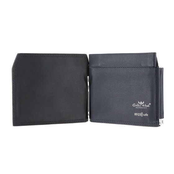 Golden Head Polo Porte-monnaie Protection RFID Cuir véritable 11 cm
