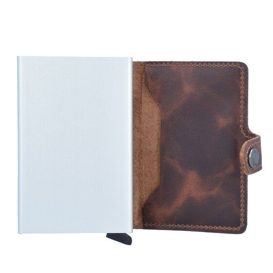 Secrid Miniwallet Vintage Porte-cartes de crédit Porte-monnaie RFID Cuir 6,5 cm