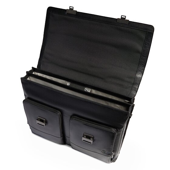 Piquadro Philip Porte-documents Messenger Cuir 42 cm Compartiment pour ordinateur portable