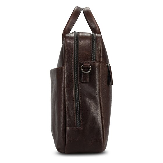 Jost Glasgow Attaché-case Cuir véritable 40 cm Compartiment ordinateur