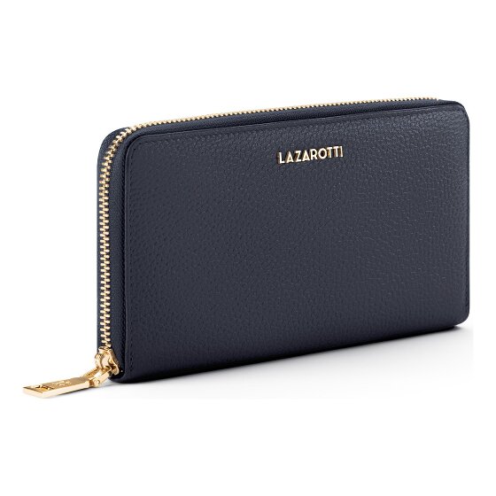 Lazarotti Bologna Leather XL Porte-monnaie zip-around en cuir 19 cm