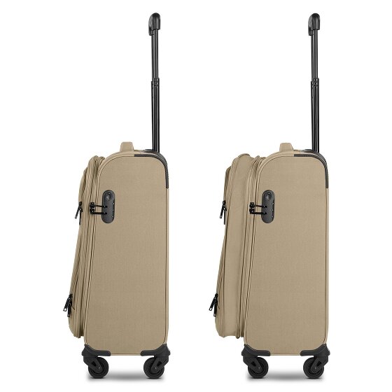 Smartbox Edition 04 4 roulettes Trolley de cabine 55 cm avec soufflet d'extension