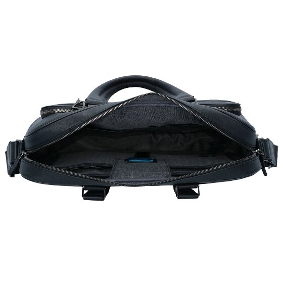 Piquadro Black Square Porte-documents en cuir 40 cm Compartiment pour ordinateur portable