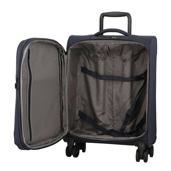 Jump Monthélys 4 roulettes Trolley de cabine 55 cm avec soufflet d'extension