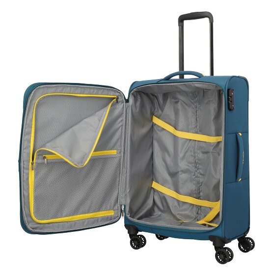 Travelite Umbria 4 roulettes Trolley M 67 cm avec soufflet d'extension