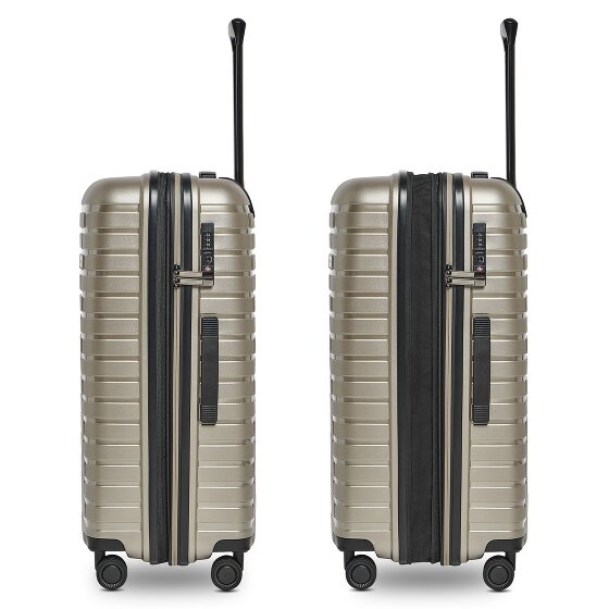 Pactastic Collection 04 THE MEDIUM + 4 roulettes Trolley M 66 cm avec soufflet d'extension