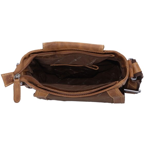 Greenburry Cafe-Racer Sac à bandoulière Cuir véritable 23 cm