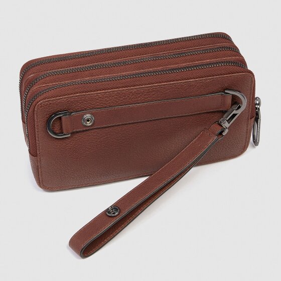 Piquadro Cronus Trousse de toilette Cuir véritable 19.5 cm