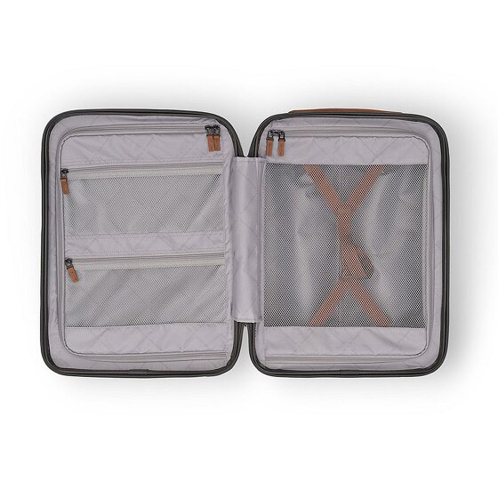 The Chesterfield Brand Zuna 4 roulettes Trolley de cabine S 55 cm Compartiment pour ordinateur portable