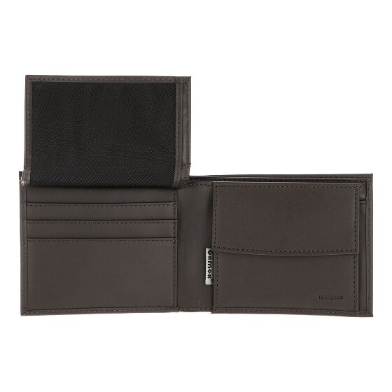 oxmox Leather Porte-monnaie Protection RFID Cuir véritable 10 cm
