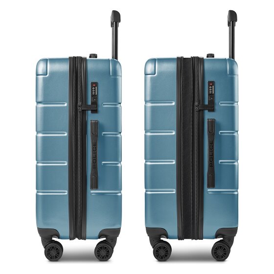 Police Dublin 4 roues Valise cabine M 64 cm avec soufflet d'extension