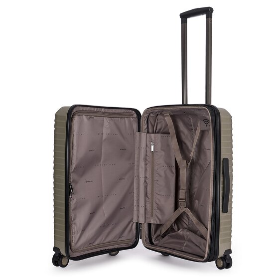 Stratic Bright+ 4 roues valise cabine M 66 cm avec soufflet d'extension