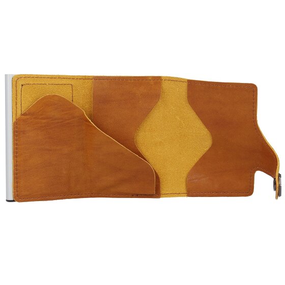 Tru Virtu Click & Slide Natural Étui pour cartes de crédit Cuir 7 cm