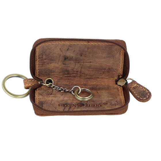 Greenburry Étui à clés vintage en cuir 8,5 cm