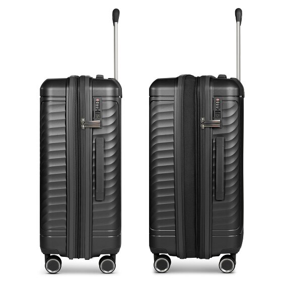 Picard Vienna 4 roulettes Trolley M 65 cm avec soufflet d'extension