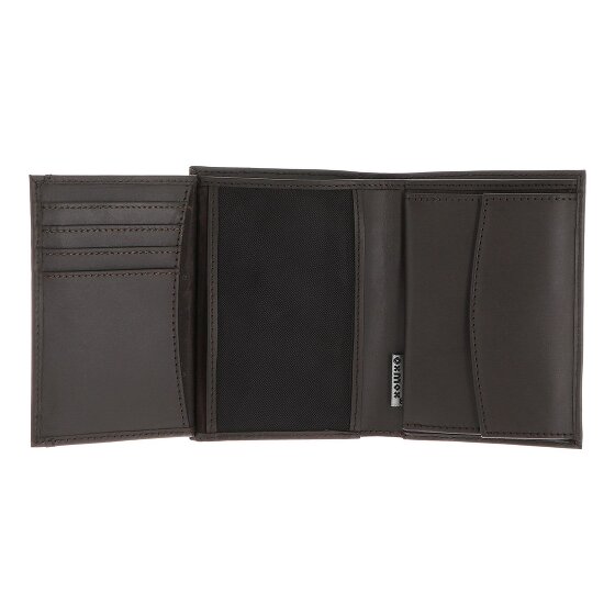 oxmox Leather Porte-monnaie Protection RFID Cuir véritable 10 cm