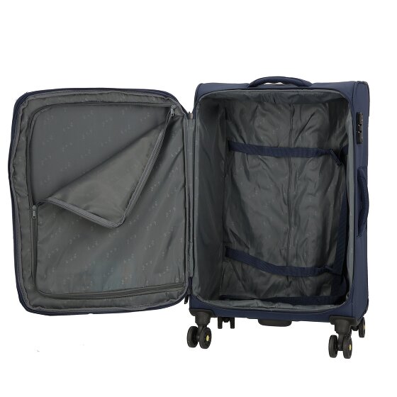 d&n Travel Line 9704 4 roulettes Trolley M 68 cm avec soufflet d'extension