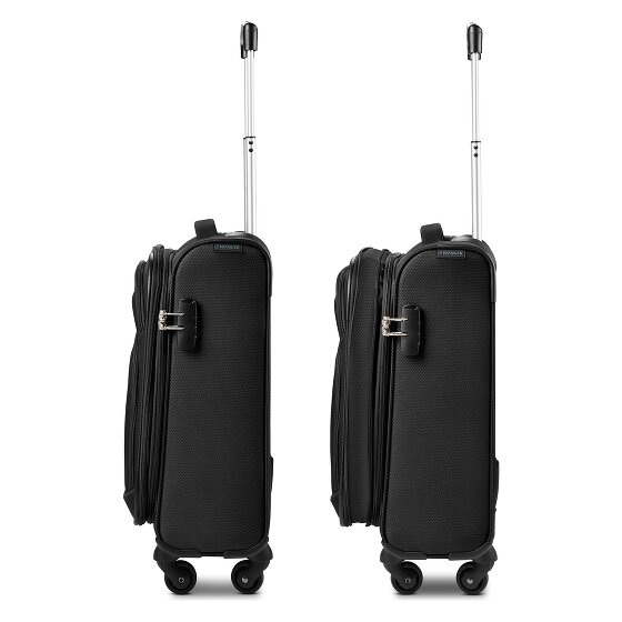 Wenger Beaumont 4 roulettes Trolley de cabine S 54 cm avec soufflet d'extension