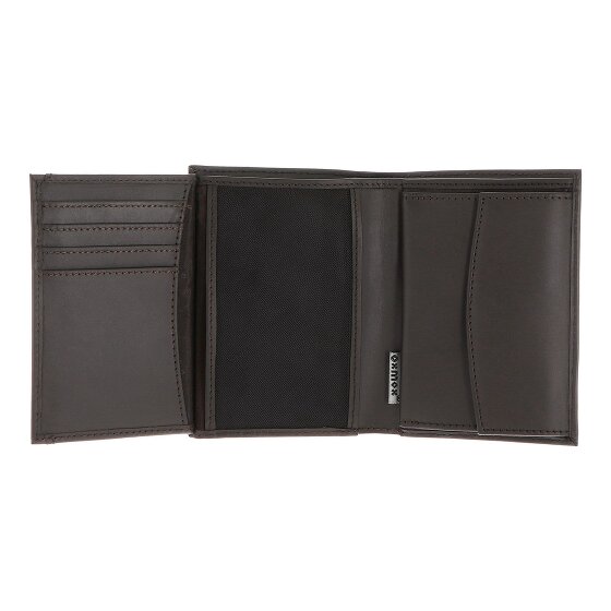 oxmox Leather Porte-monnaie Protection RFID Cuir véritable 10 cm
