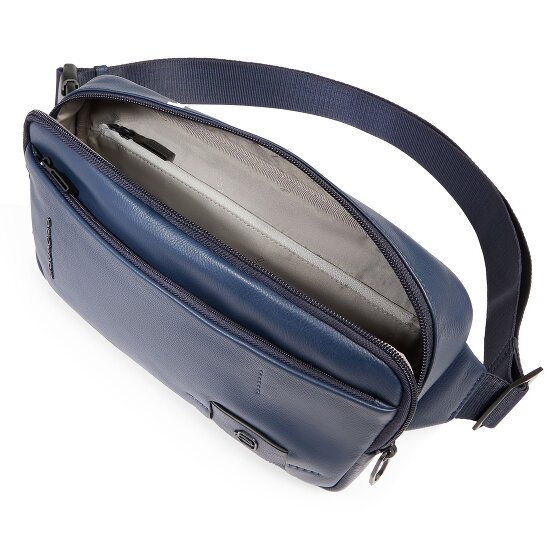 Piquadro Russel Sac banane Cuir véritable 28 cm