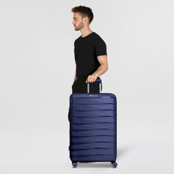 Franky London 4 roulettes Trolley L 74 cm avec soufflet d'extension