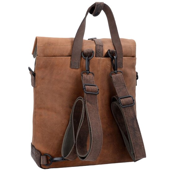 Harold's Porte-documents Twister avec fonction sac à dos Cuir 34 cm Compartiment pour ordinateur portable