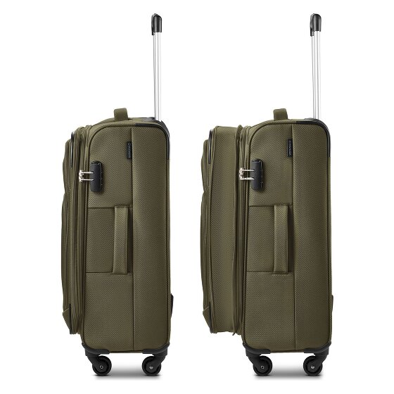 Wenger Beaumont 4 roulettes Trolley M 67 cm avec soufflet d'extension
