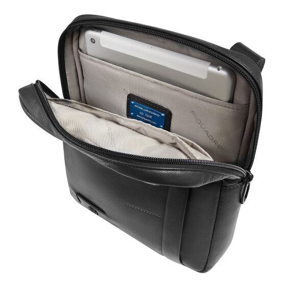 Piquadro Russel Sac à bandoulière Cuir véritable 27 cm