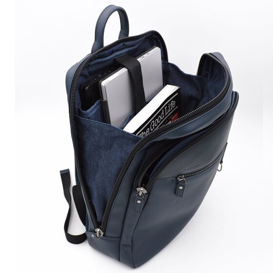 Jump Boston Sac à dos 39 cm en cuir, compartiment pour ordinateur portable