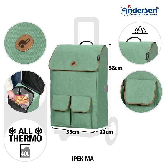 Andersen Shopper Royal Shopper Ipek Ma Chariot à provisions 58 cm
