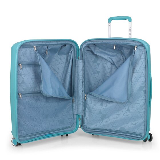 Gabol Queens 4 roues Set de valises 3 pièces avec soufflet d'extension