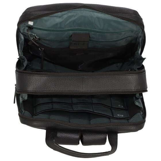 Jost Sac à dos Stockholm en cuir, compartiment pour ordinateur portable 46 cm