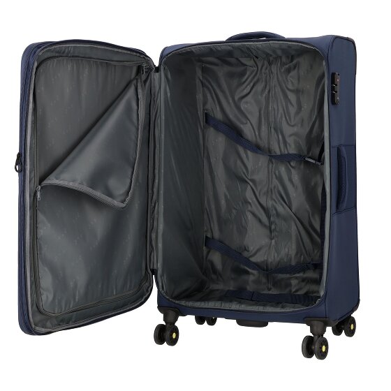 d&n Travel Line 9704 4 roulettes Trolley L 78 cm avec soufflet d'extension