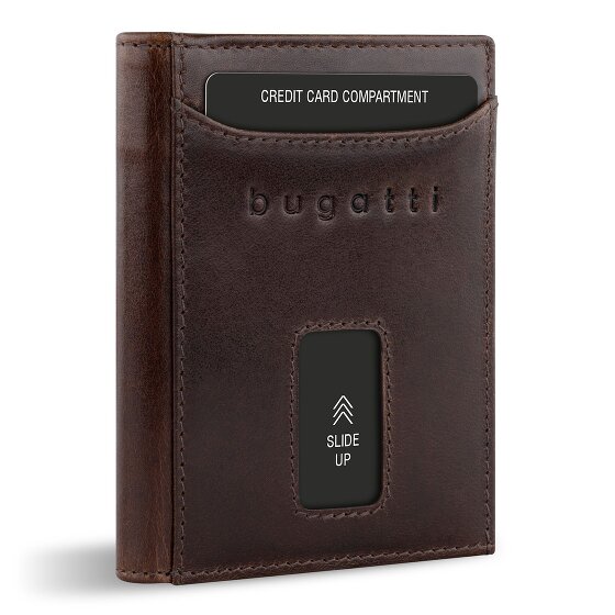 bugatti Secure Slim Porte-monnaie Protection RFID Cuir 8 cm