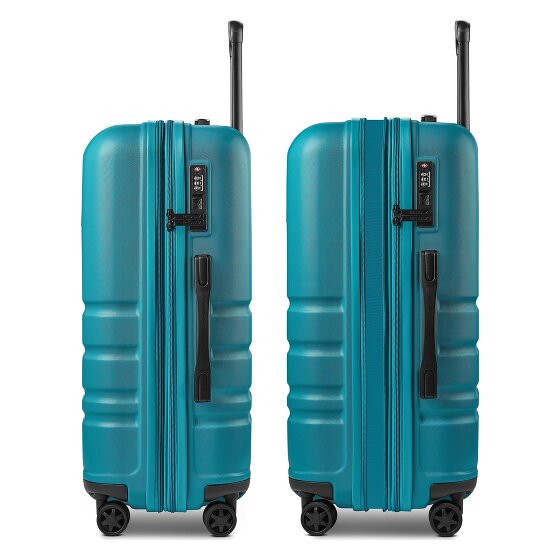 Redolz Pro ABS 4 roues Set de valises 3 pièces avec soufflet d'extension