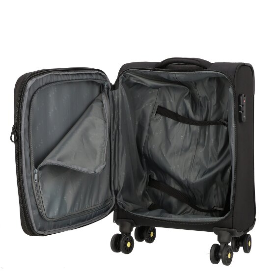 d&n Travel Line 9704 4 roulettes Trolley de cabine S 55 cm avec soufflet d'extension