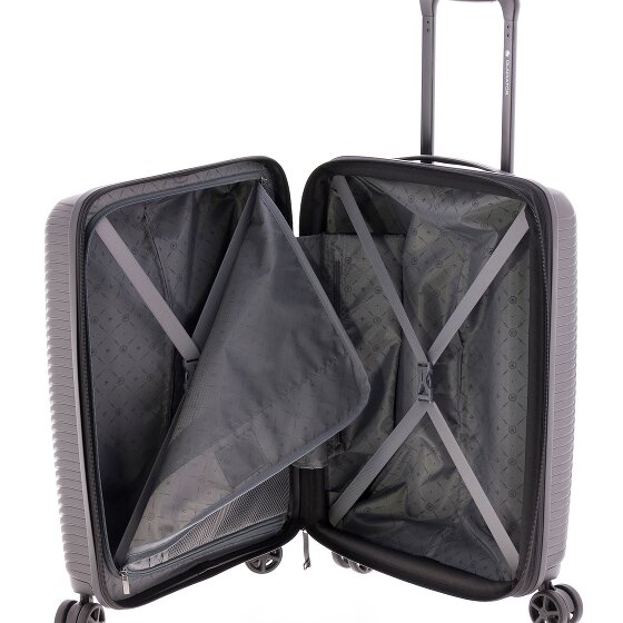 Gladiator 2800 4 roulettes Trolley de cabine 55 cm avec soufflet d'extension