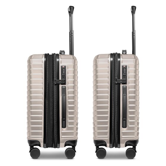 Redolz Essentials 18 4 roulettes Trolley de cabine 55 cm avec soufflet d'extension