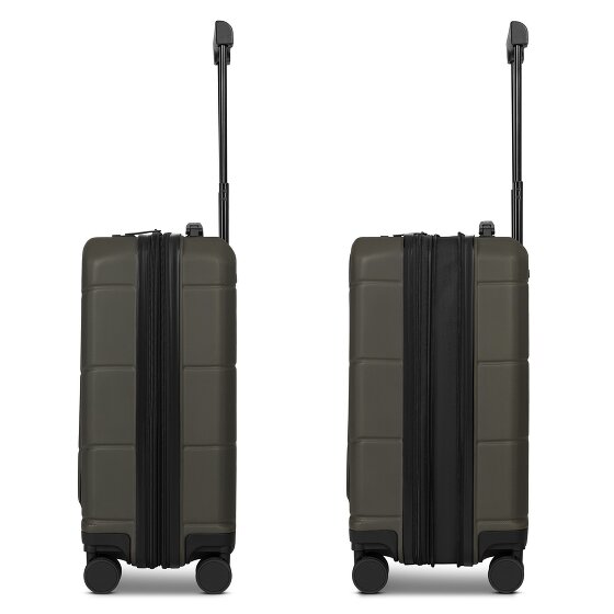 Police London 4 roues Valise cabine 55 cm Compartiment ordinateur avec soufflet d'extension