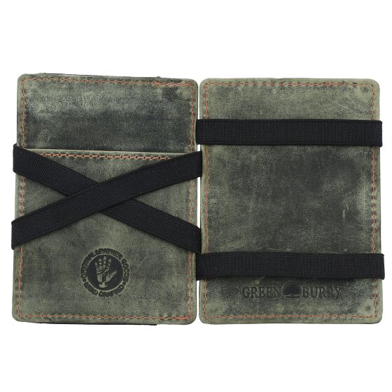 Greenburry Vintage Magic Porte-monnaie en cuir RFID 10 cm